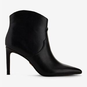Express Sleek Black Ankle Booties